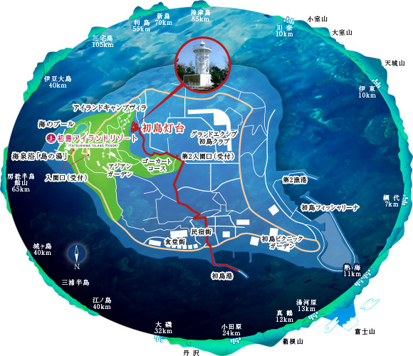 初島灯台 地図