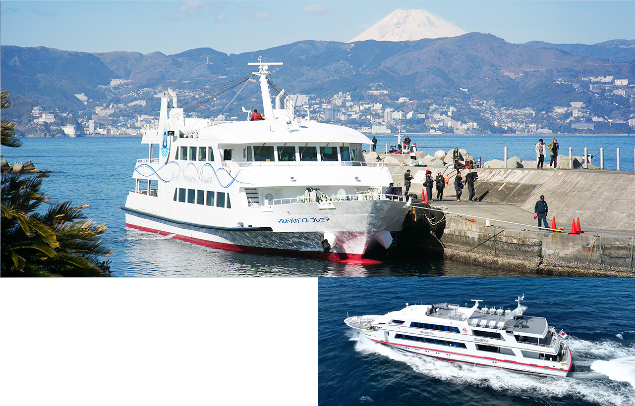 Visit Hatsushima on a High-speed Ship