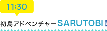 11:30 初島アドベンチャーSARUTOBI！